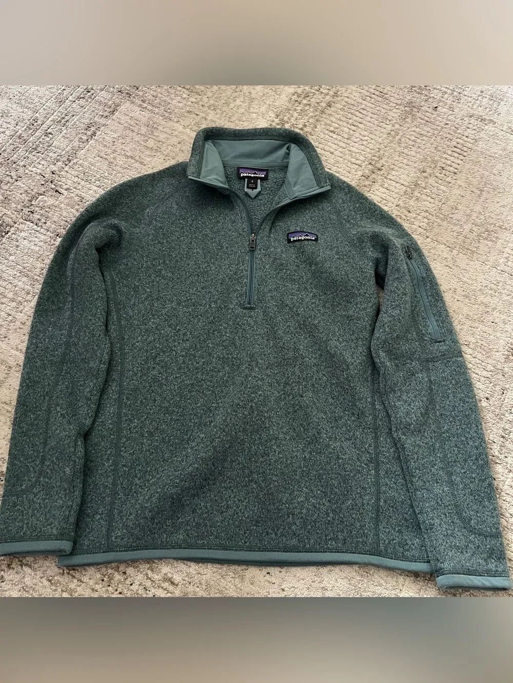 Women’s Patagonia Better Sweater Fleece Jacket in Size Small 1/4 Zip green